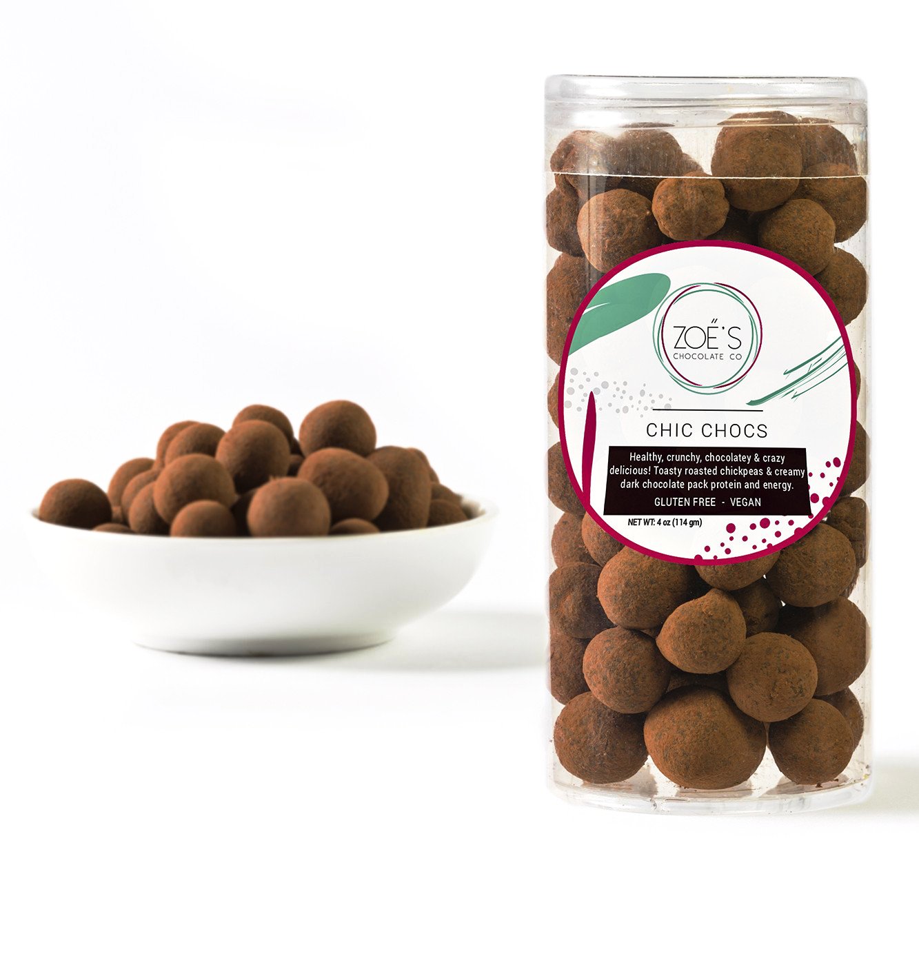 Chocolate Covered Chickpeas - Zoe’s Chocolate Co.