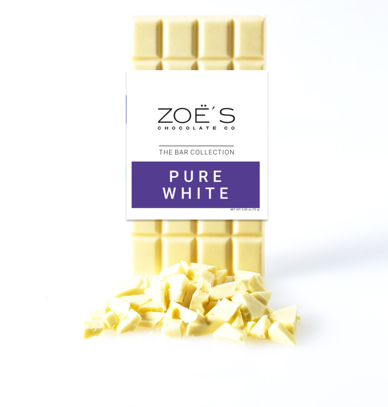Pure White Bar - Zoe's Chocolate Co.
